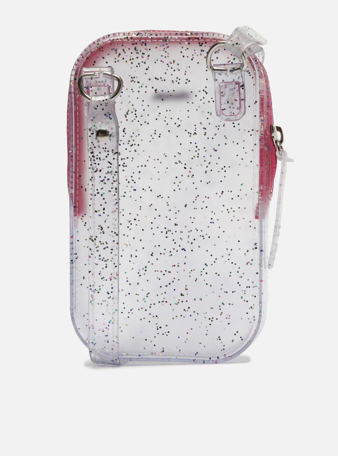 Mini Bolsa Transparente Glitter Duda Porta-Celular