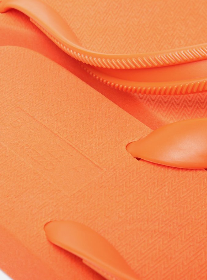 Chinelo de Dedo Laranja Bold Brizza