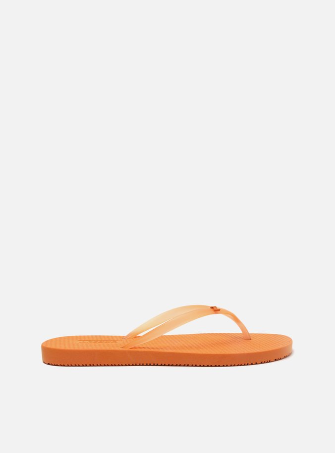 Chinelo de Dedo Laranja Transparência Thin Brizza