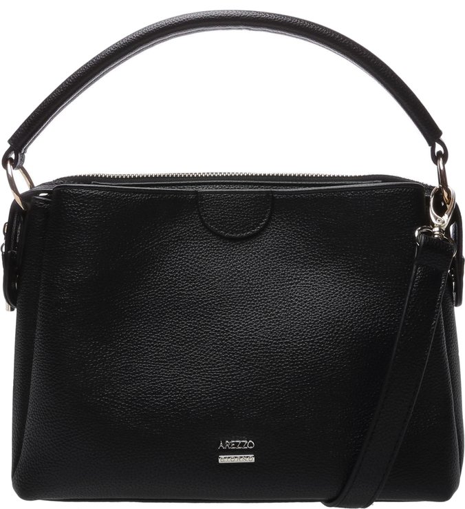Bolsa Tote Média Quadrada Preta