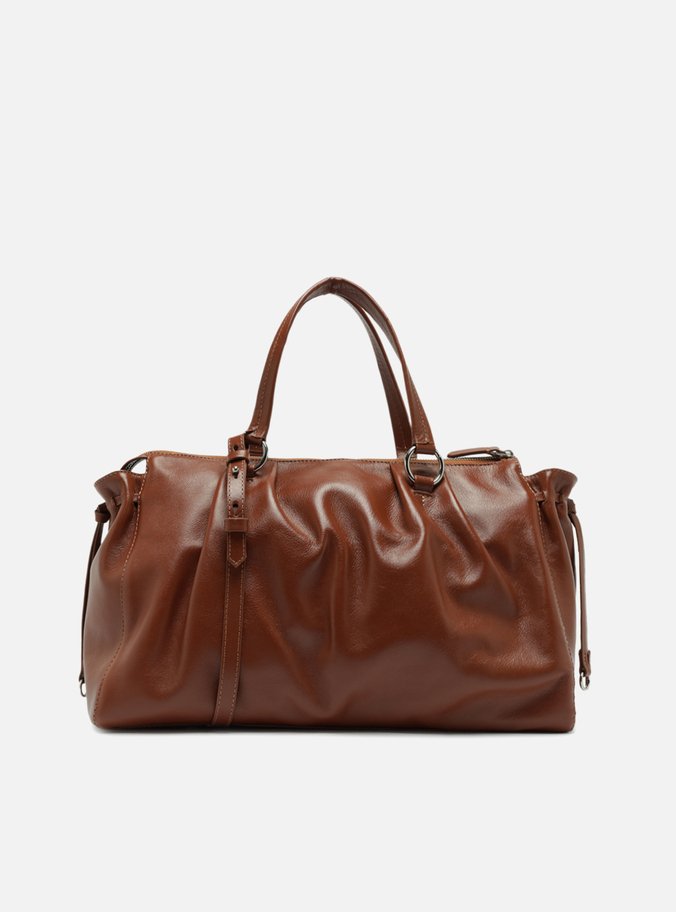 Bolsa Tote Couro Marrom Grande