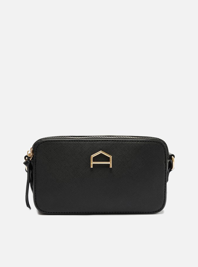 Bolsa Tiracolo Preta Pequena Detalhe