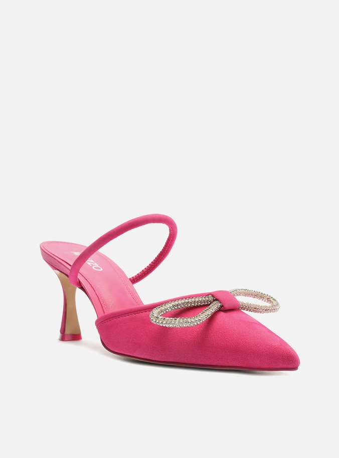 Mule Rosa Salto Fino Strass Audrey