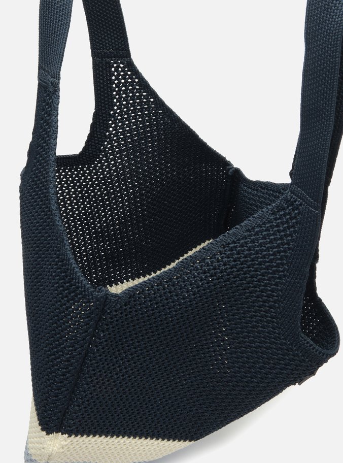 Bolsa Shopping Azul Crochê Grande Mayra