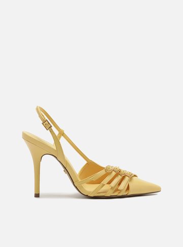 Scarpin Amarelo Salto Fino