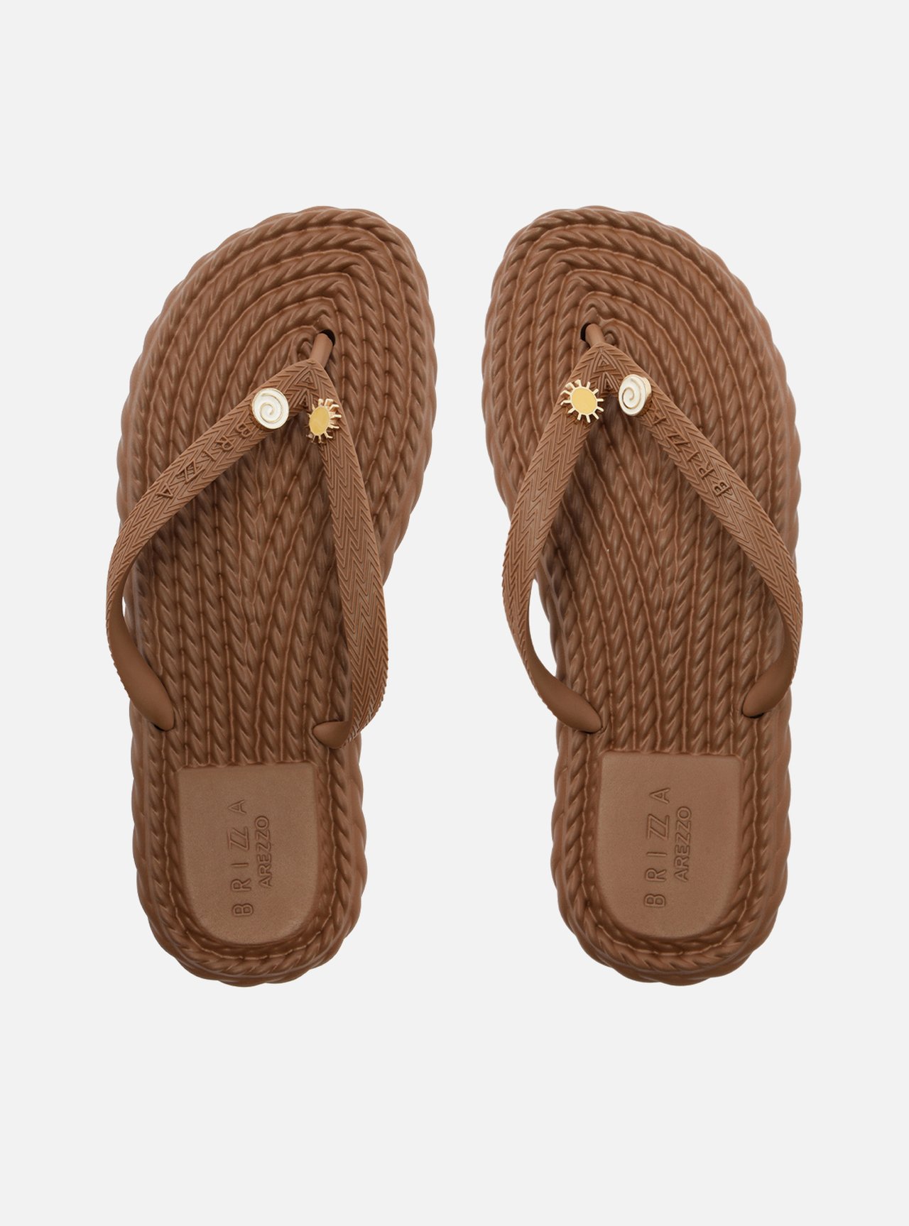 Chinelo de Dedo Marrom Marrocos Flip Flop Bacio — foto 3