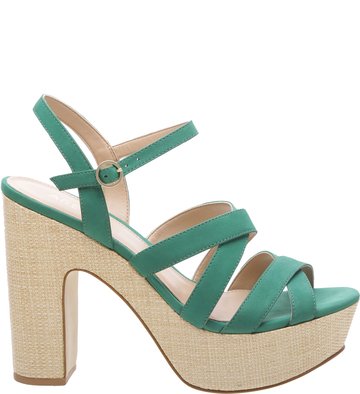 Plataforma Palha Nobuck Folha