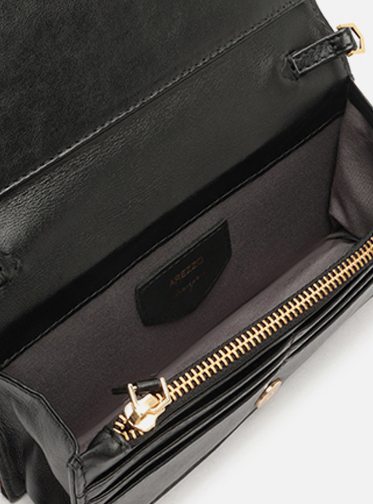 Bolsa Clutch Animal Print Couro Pequena Corrente — foto 4