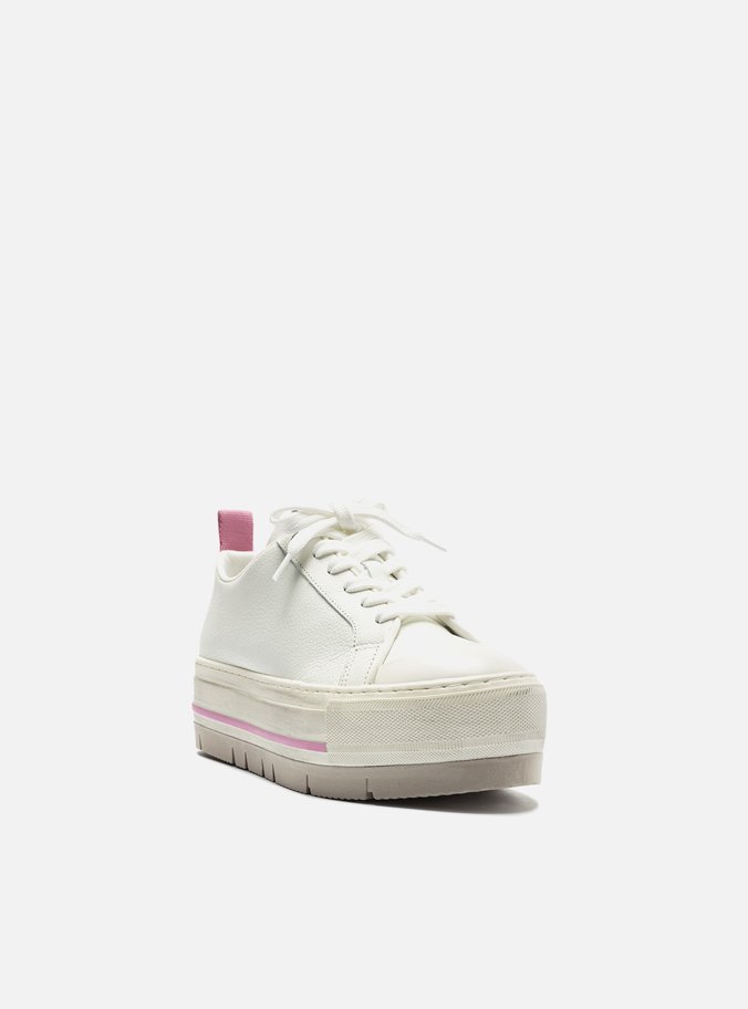 Tênis Branco Multimaterial Tratorado High Destroyed