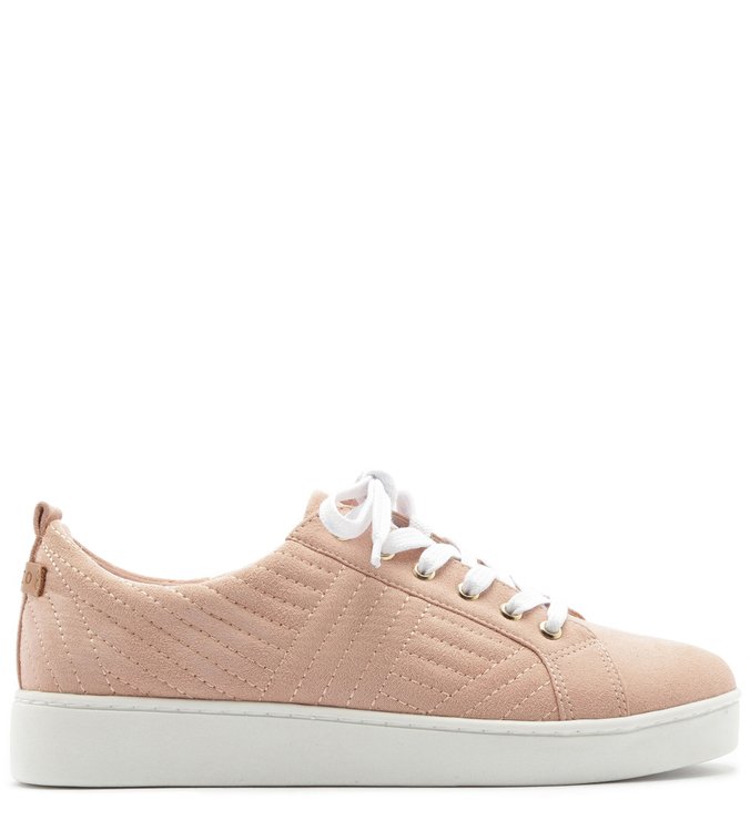 Tênis Welour Burnish Pesponto Cadarço Sugar Pink