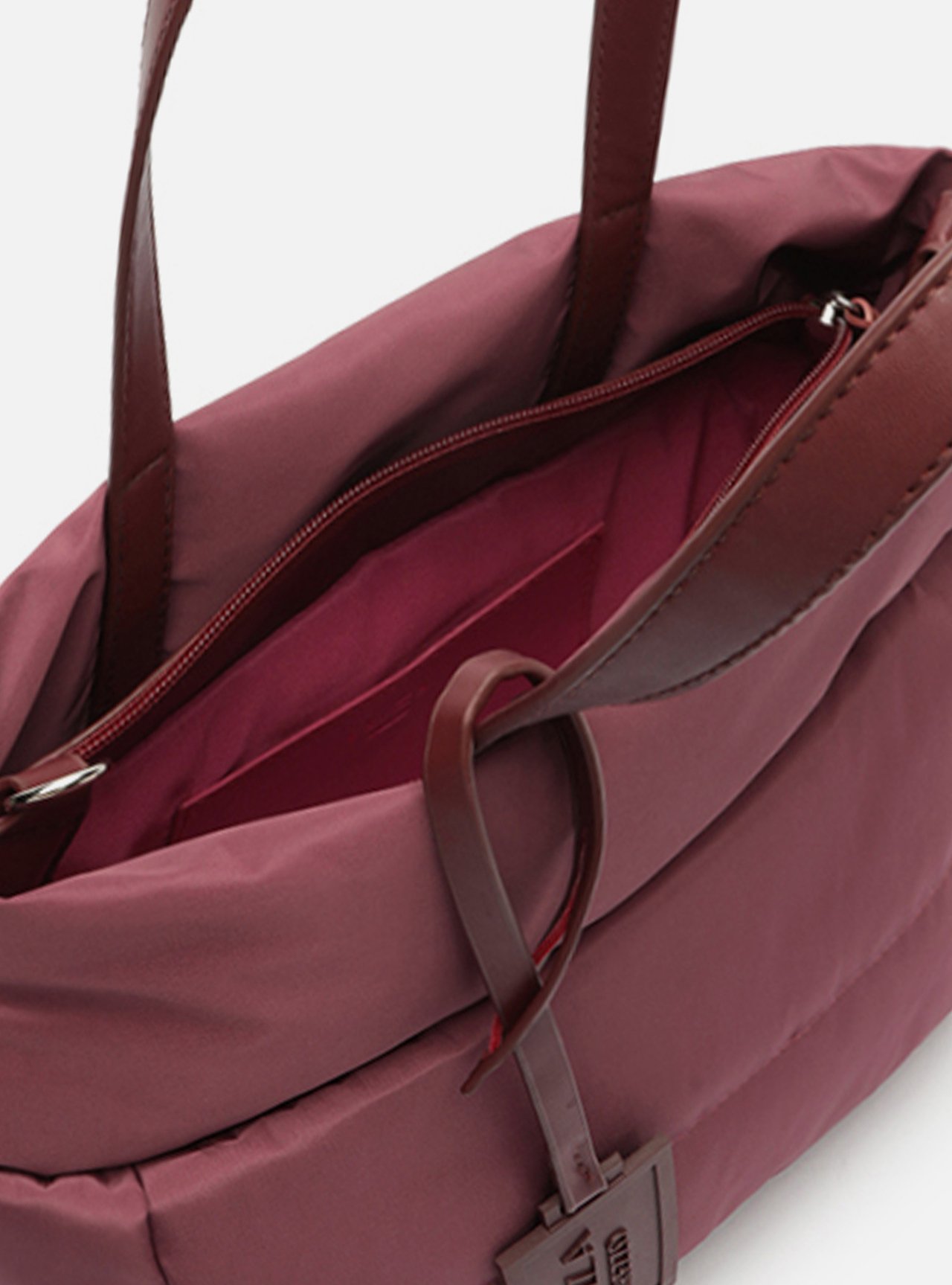 Bolsa Tiracolo Bordô Nylon Gigi Pequena — foto 4