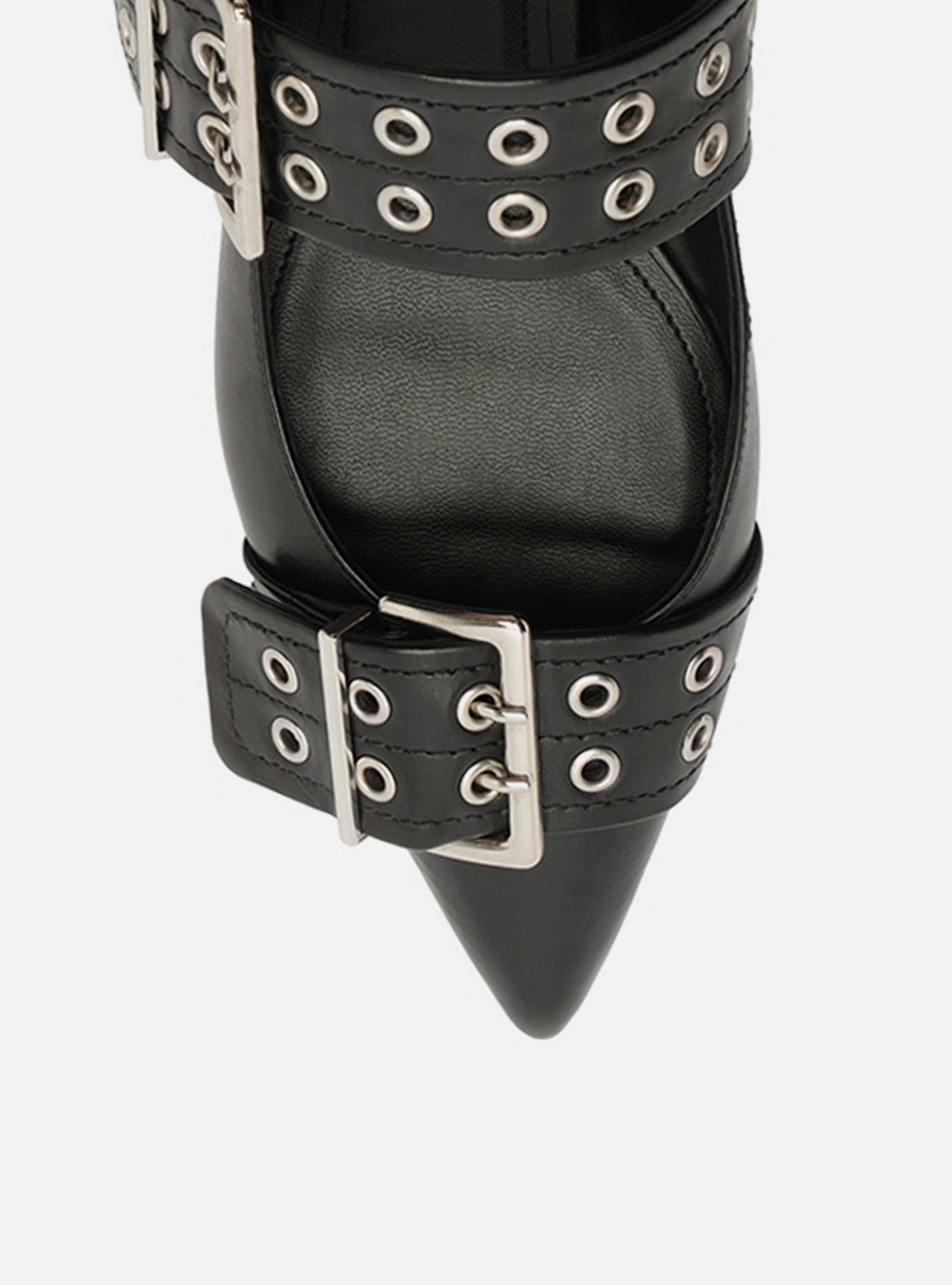 Sapatilha Preta Couro Slingback — foto 5
