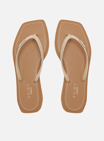 Chinelo de Dedo Off-White Square Recouro