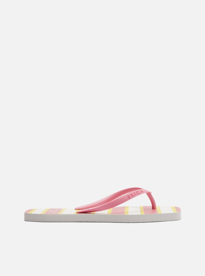 Chinelo Rosa Listrado Brizza