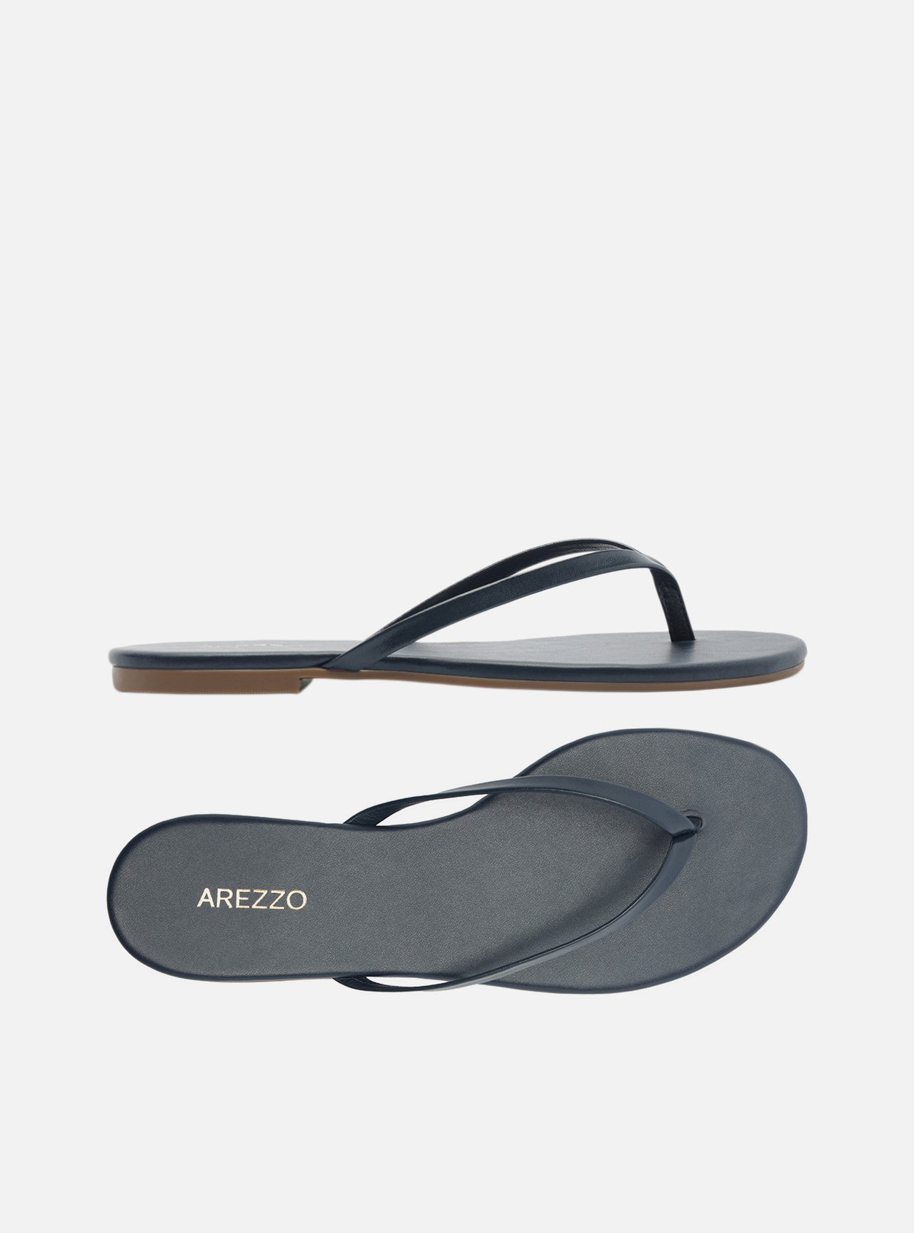 Rasteira Azul Verniz Tiras Flip Flop — foto 5