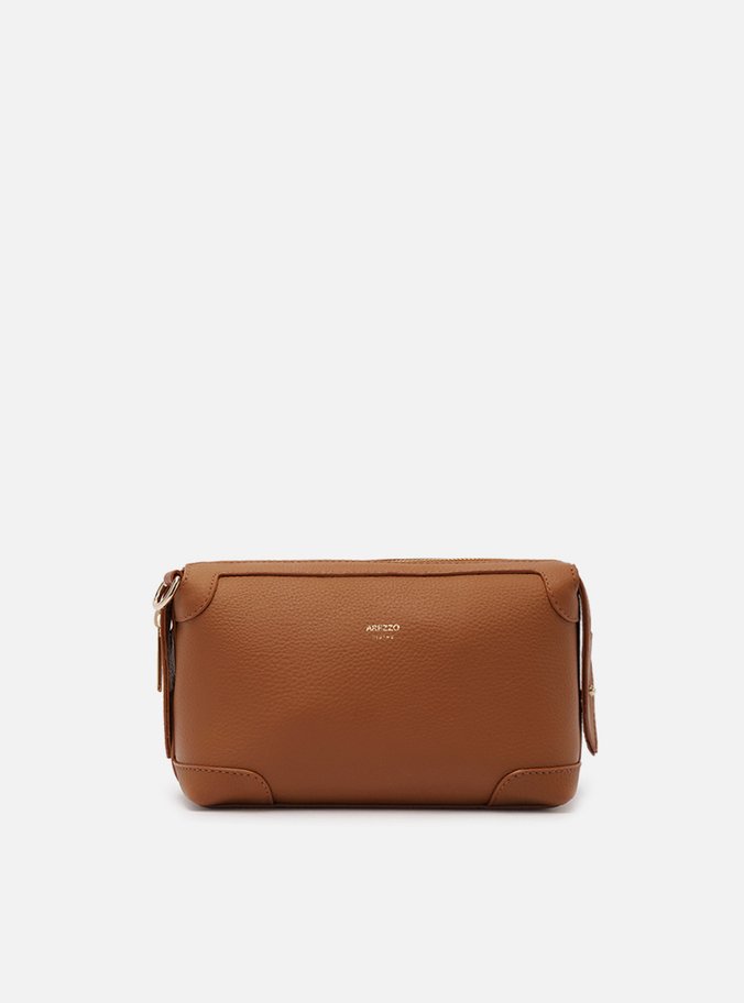 Bolsa Tiracolo Marrom Média Recortes