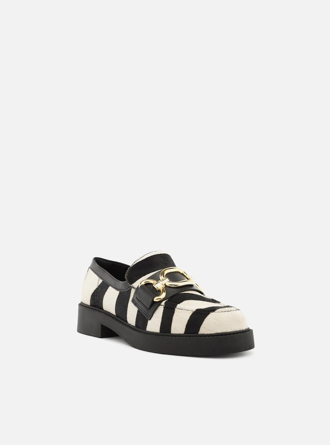 Mocassim Animal Print Bridão Metálico Maxi