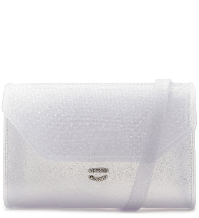 Bolsa Tiracolo Vinil Pequena Silver