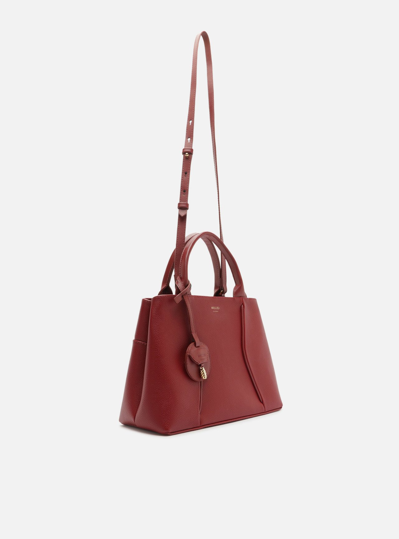 Bolsa Tote Vermelha Média Metais — foto 5