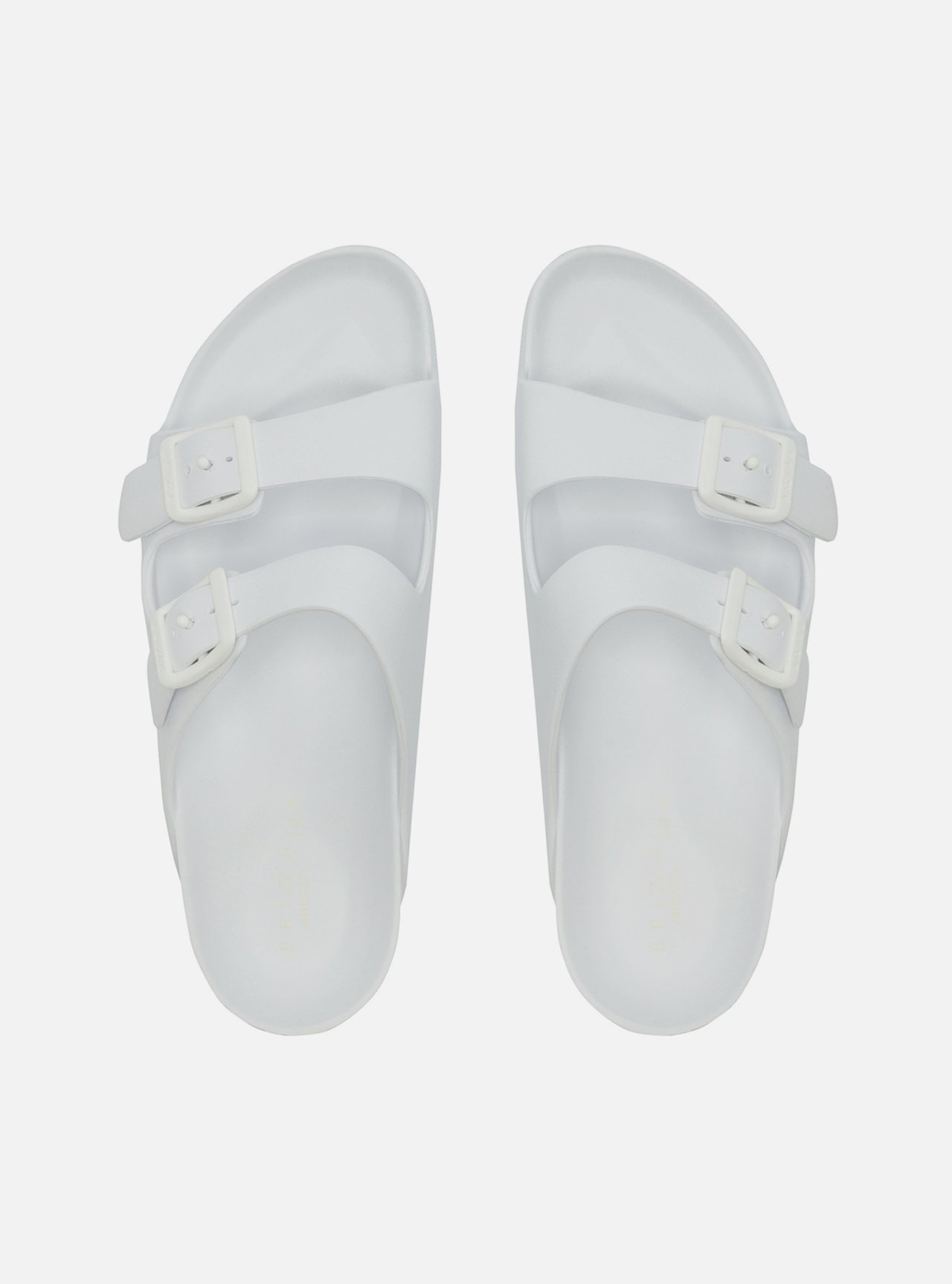 Slide Branca Flatform Tiras Brizza — foto 1