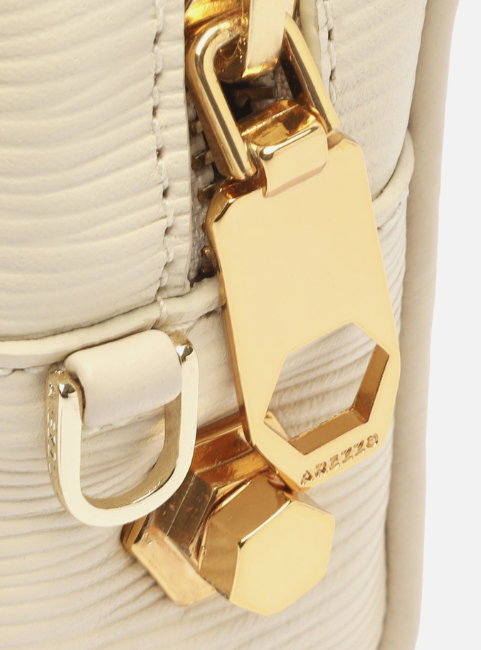 Bolsa Mini Bag Off-White Couro Lívia