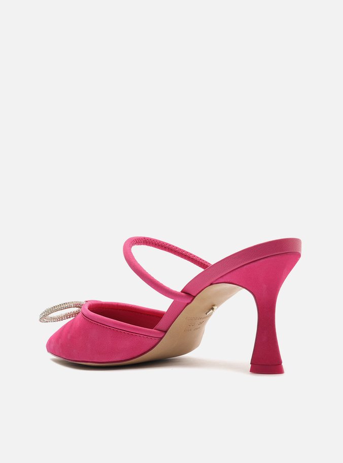 Mule Rosa Salto Fino Strass Audrey