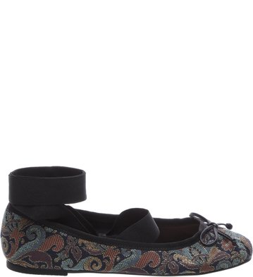 Sapatilha Ballerina Retrô Jacquard