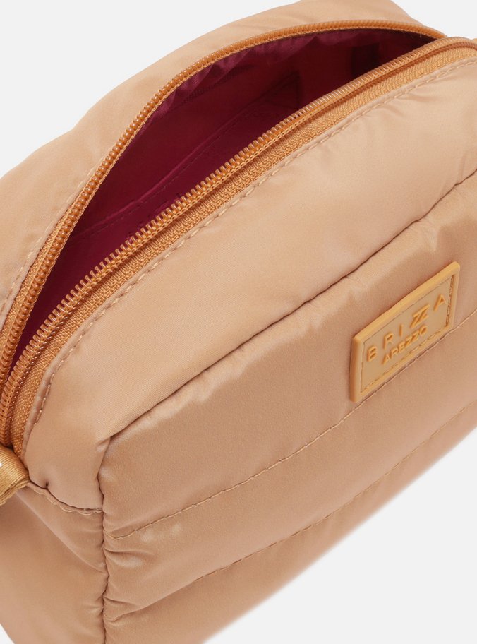 Bolsa Tiracolo Marrom Nylon Puffer Gigi Pequena
