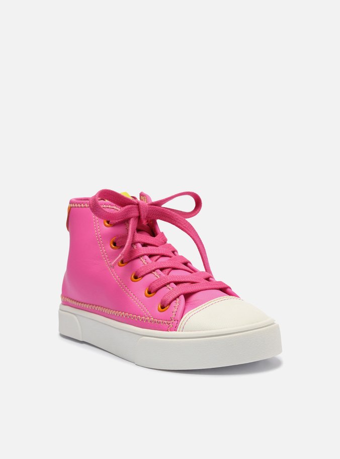 Tênis Infantil Rosa Pink Cano Alto