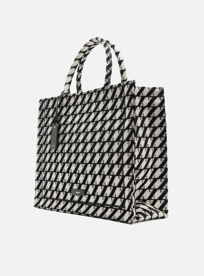 Bolsa Shopping Preta Grande ZZ Graphic