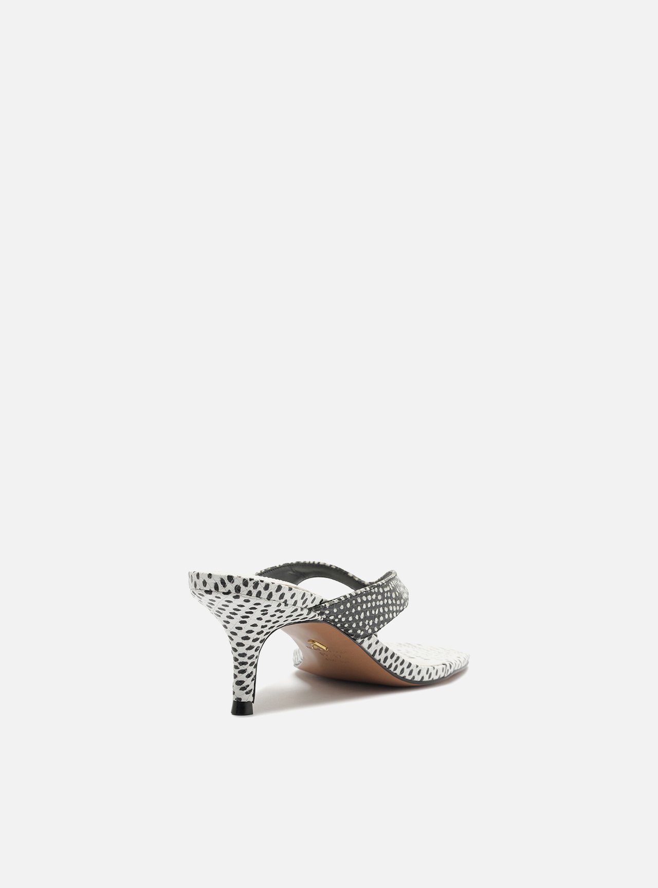 Tamanco Estampado Salto Fino Snake Tira V — foto 3