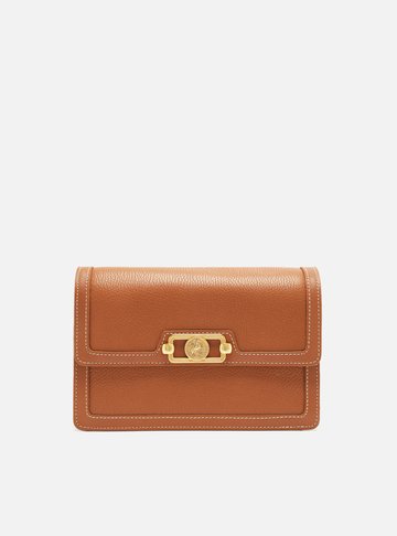 Bolsa Tiracolo Caramelo Couro  Média
