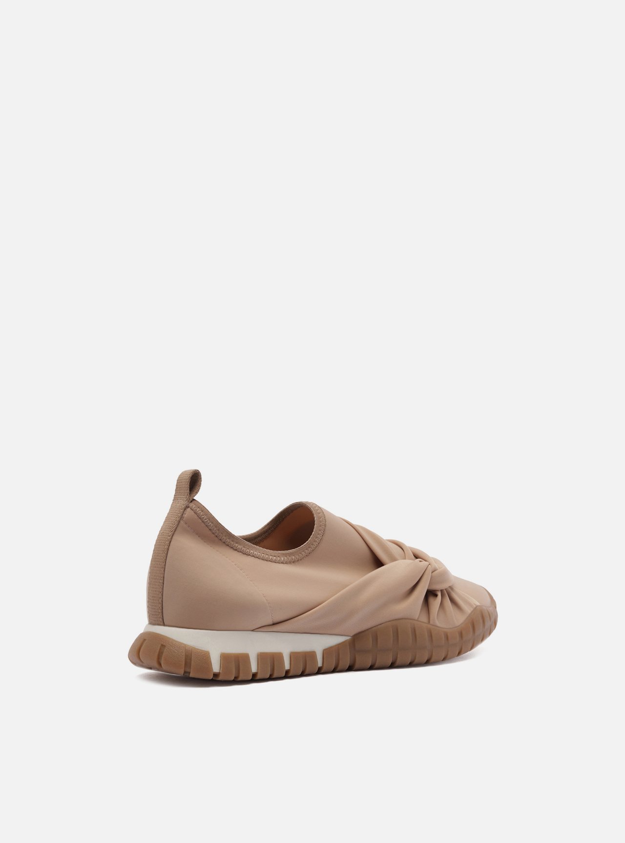 Tênis Slip On Rosa Claro Tecido Sola Emborrachada — foto 3