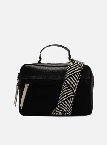 Bolsa Tiracolo Preta Prione Média Alça