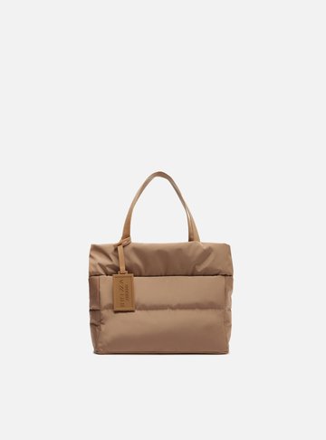 Bolsa Tiracolo Marrom Nylon Gigi Pequena