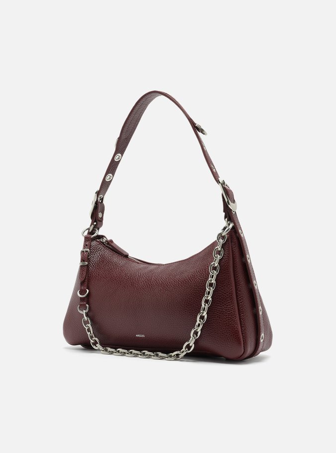 Bolsa Tiracolo Vermelha Couro Média Bag Charm