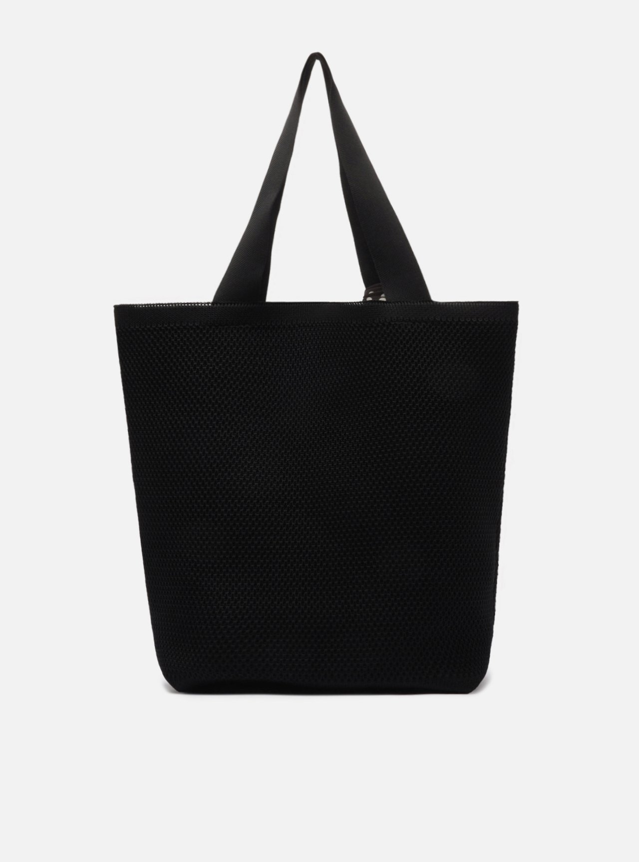 Bolsa Shopping Preta Crochê Grande Lenço Brizza — foto 3