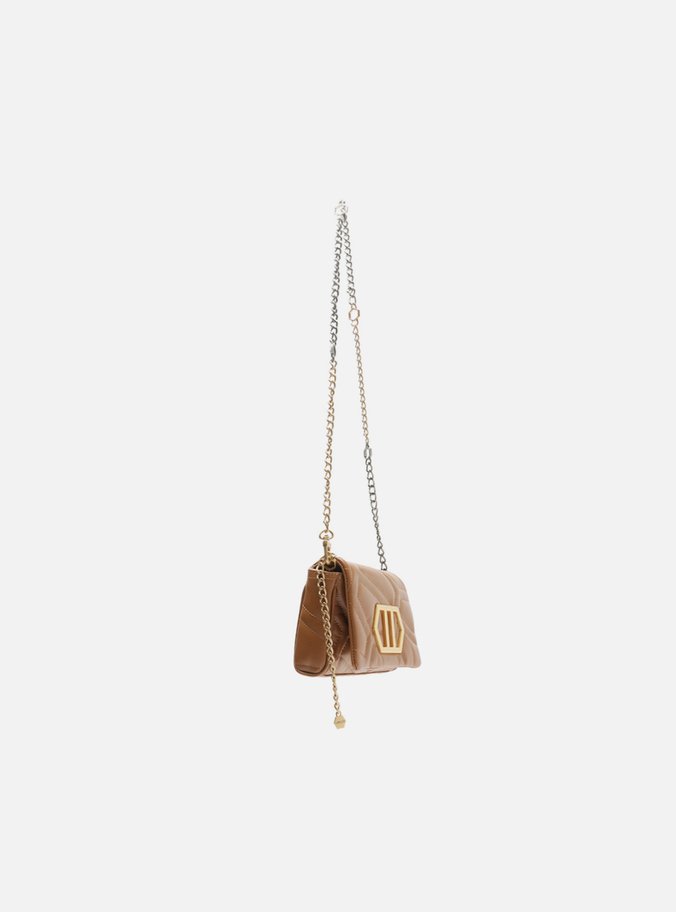 Mini Bag Tiracolo Marrom Nut Couro Emma