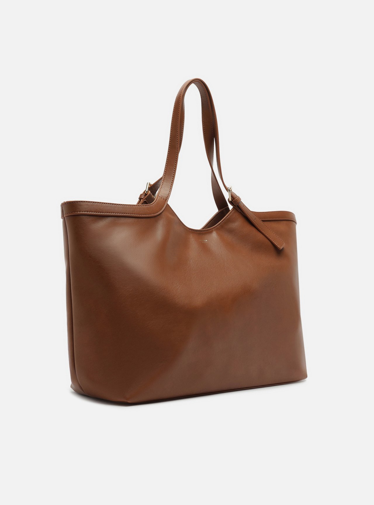 Bolsa Shopping Marrom Grande Metais — foto 5
