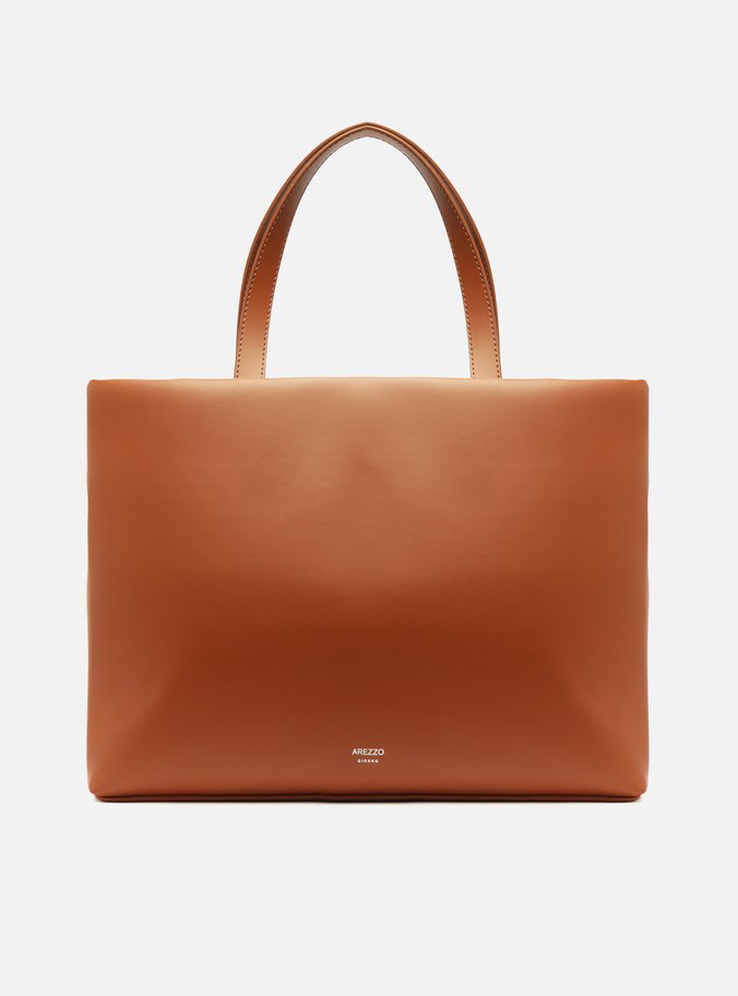 Bolsa Shopping Marrom Grande Trançado
