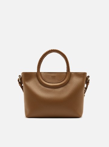 Arezzo — Bolsa Tote Marrom Média Alça Trançada