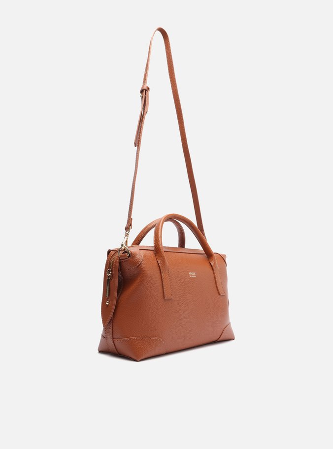 Bolsa Bowling Marrom Grande Recortes