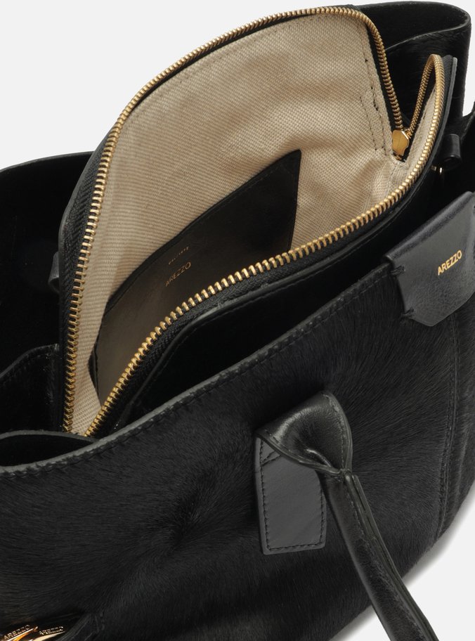 Bolsa Tote Preta Pelo Couro Grande