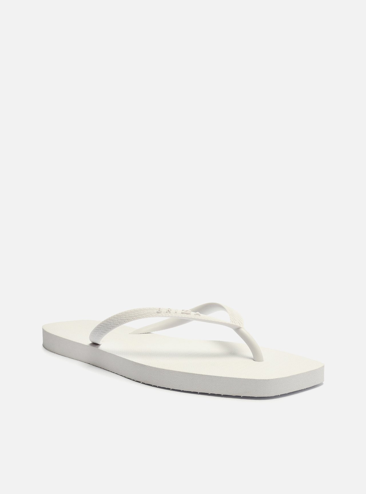 Chinelo de Dedo Branco Básico Square Brizza — foto 2