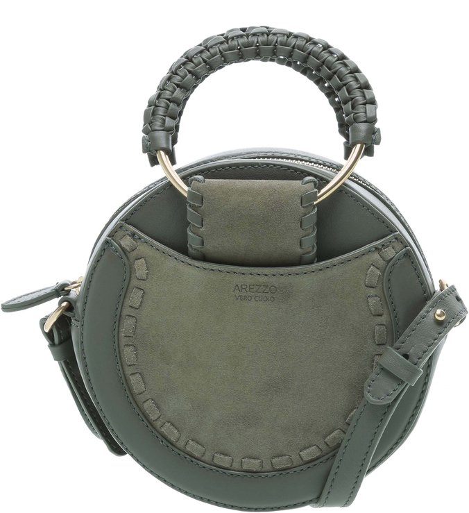 Bolsa Couro Tiracolo Rustic Marsala City Army