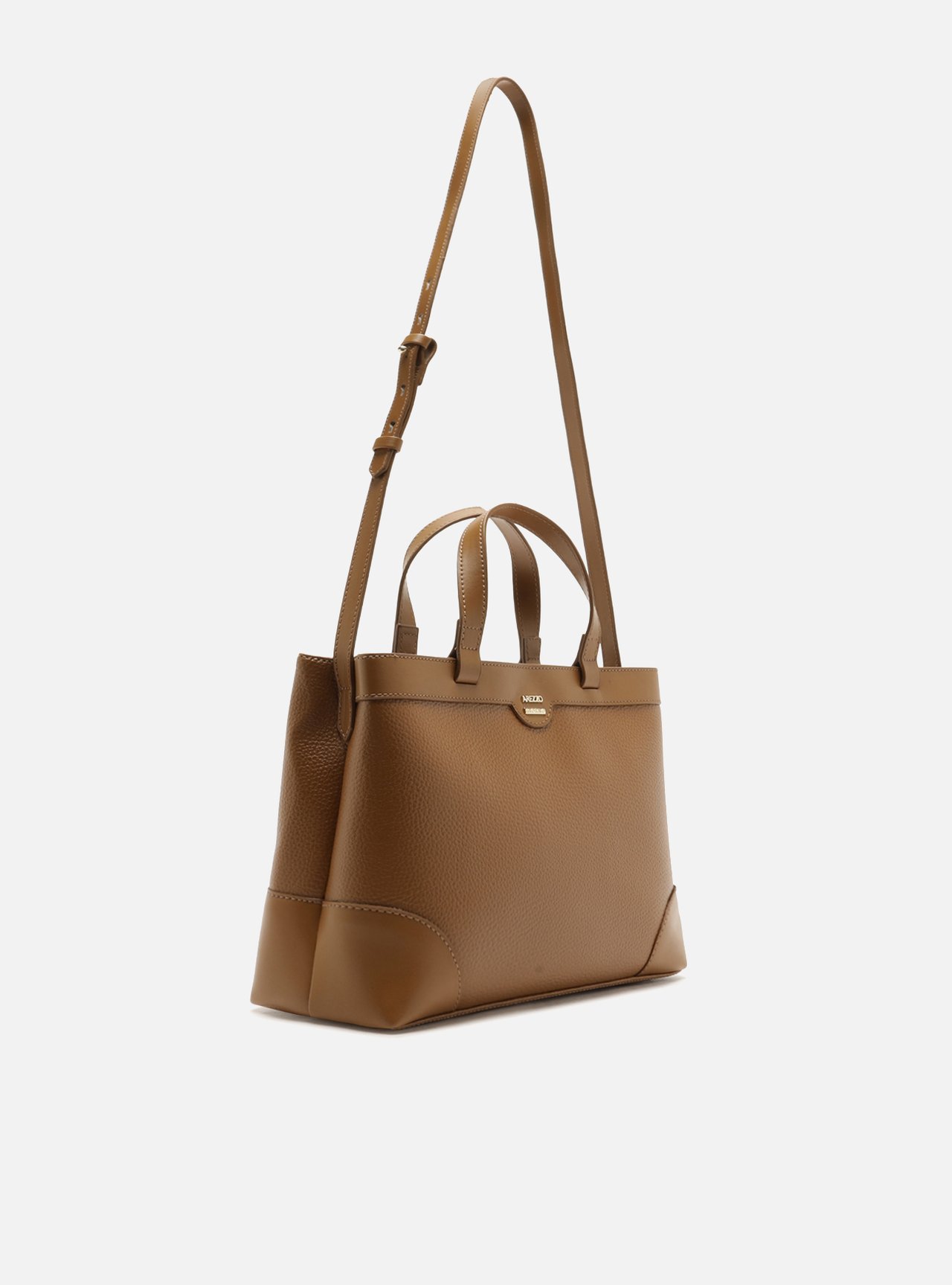 Bolsa Tote Marrom Média Recortes — foto 4
