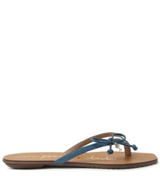 Rasteira Azul Bico Quadrado Prosperidade