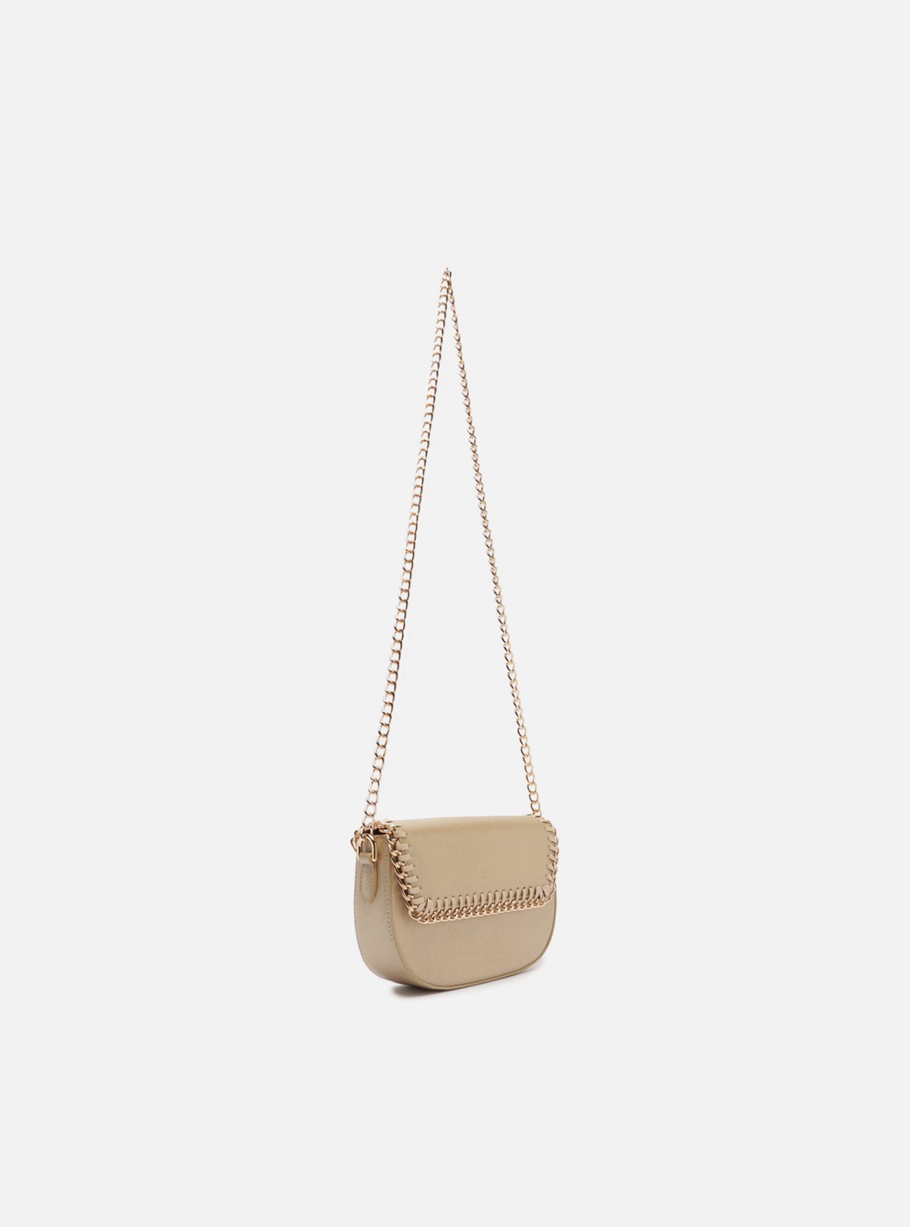 Bolsa Tiracolo Marrom Pequena Corrente — foto 5