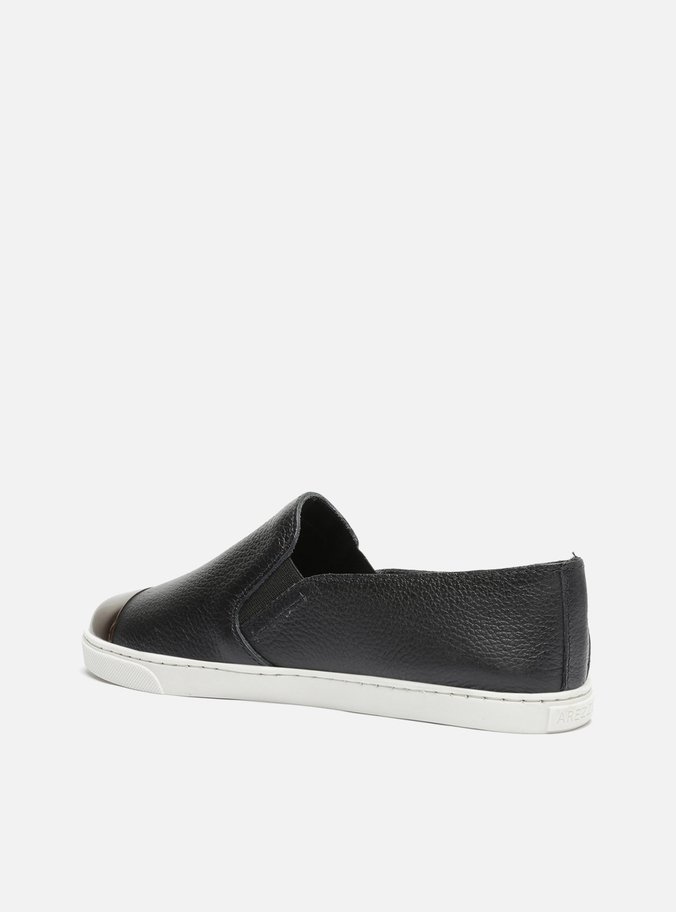 Tênis Slip On Preto Couro ZZ Mov