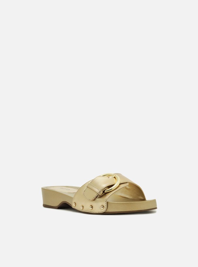 Sandália Dourada Flatform